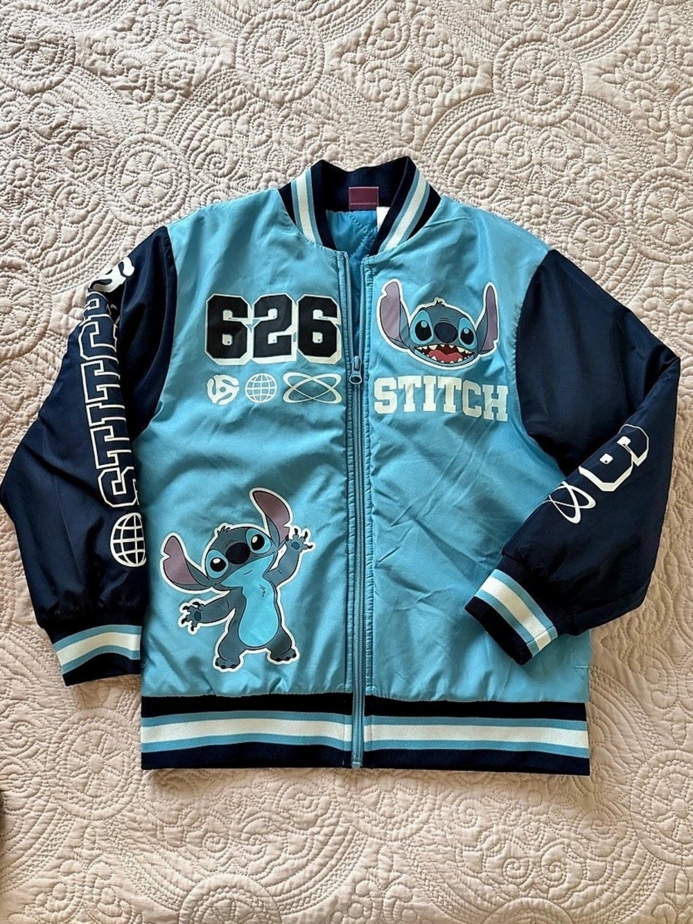 Disney Stitch Jacket kids unisex Size 8 Like New